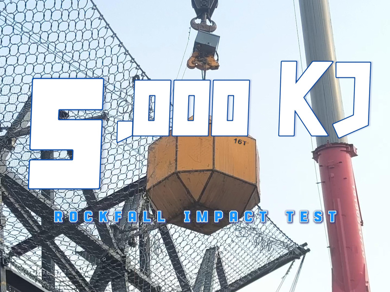 5,000KJ Rockfall Impact Test Success